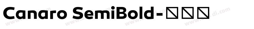Canaro SemiBold字体转换